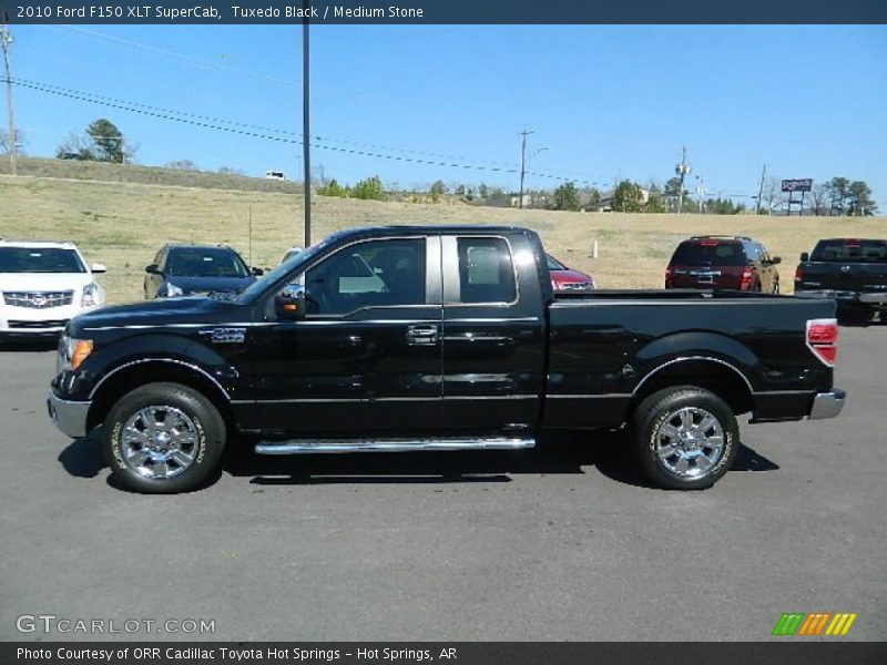 Tuxedo Black / Medium Stone 2010 Ford F150 XLT SuperCab