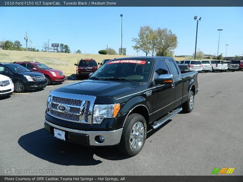 Tuxedo Black / Medium Stone 2010 Ford F150 XLT SuperCab