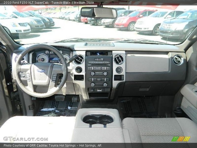 Tuxedo Black / Medium Stone 2010 Ford F150 XLT SuperCab