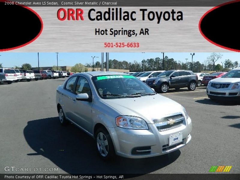 Cosmic Silver Metallic / Charcoal 2008 Chevrolet Aveo LS Sedan