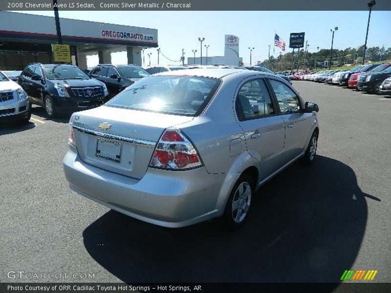 Cosmic Silver Metallic / Charcoal 2008 Chevrolet Aveo LS Sedan