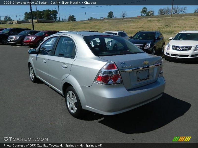 Cosmic Silver Metallic / Charcoal 2008 Chevrolet Aveo LS Sedan