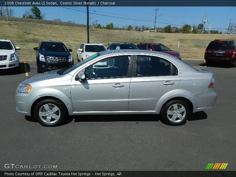 Cosmic Silver Metallic / Charcoal 2008 Chevrolet Aveo LS Sedan