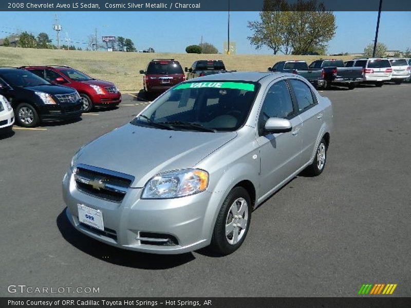 Cosmic Silver Metallic / Charcoal 2008 Chevrolet Aveo LS Sedan