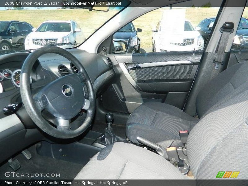 Cosmic Silver Metallic / Charcoal 2008 Chevrolet Aveo LS Sedan