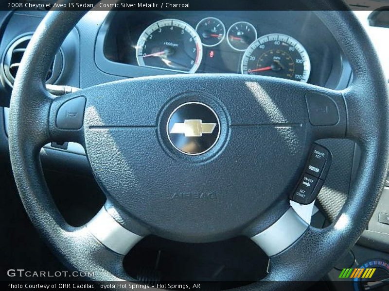 Cosmic Silver Metallic / Charcoal 2008 Chevrolet Aveo LS Sedan