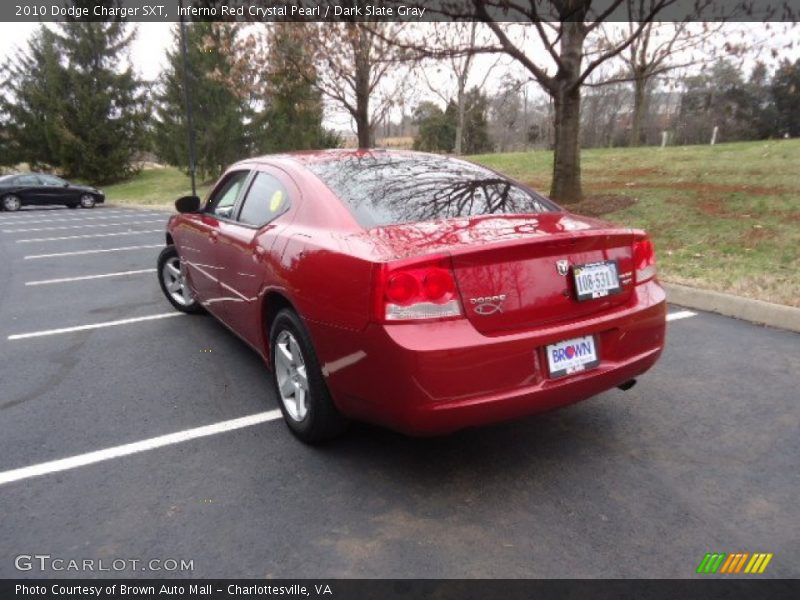 Inferno Red Crystal Pearl / Dark Slate Gray 2010 Dodge Charger SXT