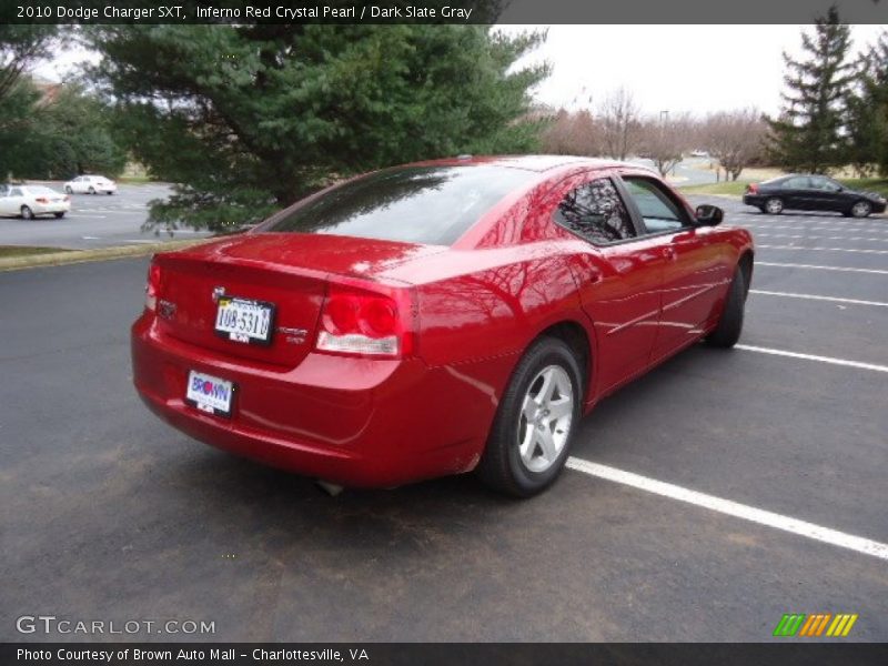 Inferno Red Crystal Pearl / Dark Slate Gray 2010 Dodge Charger SXT