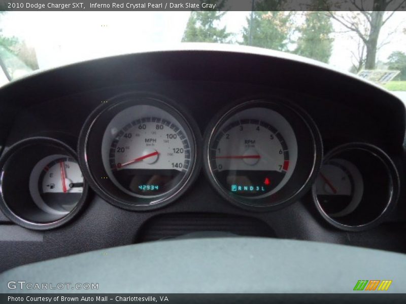 Inferno Red Crystal Pearl / Dark Slate Gray 2010 Dodge Charger SXT