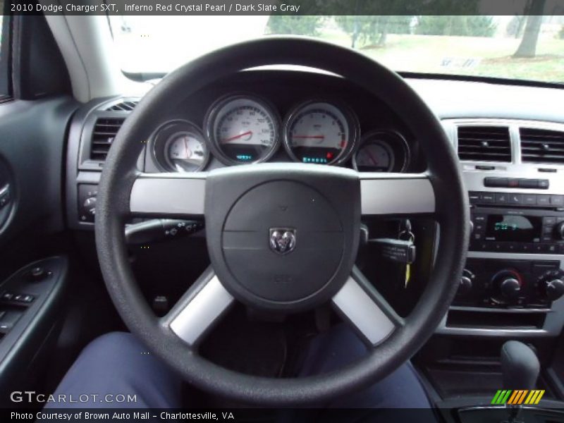 Inferno Red Crystal Pearl / Dark Slate Gray 2010 Dodge Charger SXT