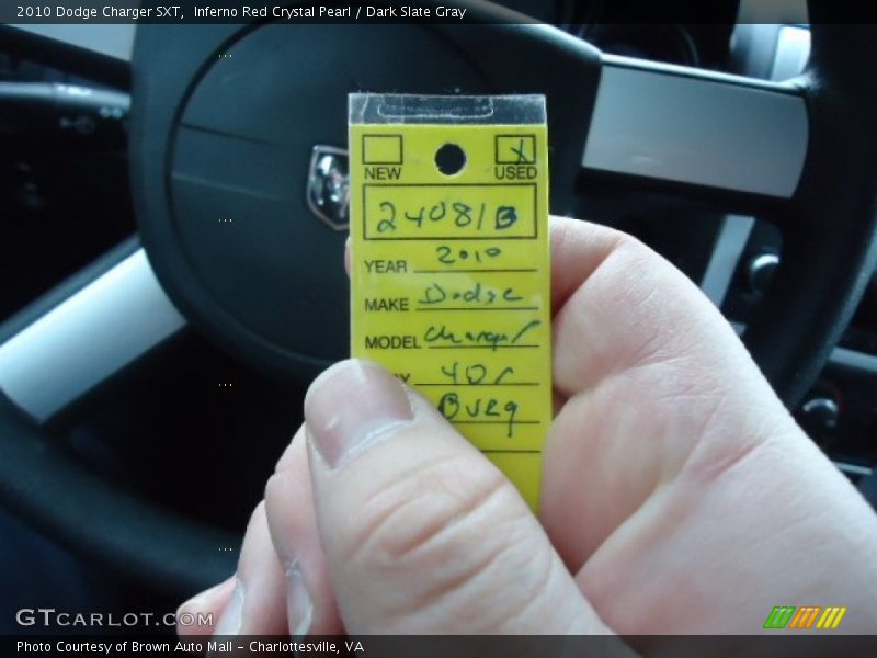 Inferno Red Crystal Pearl / Dark Slate Gray 2010 Dodge Charger SXT