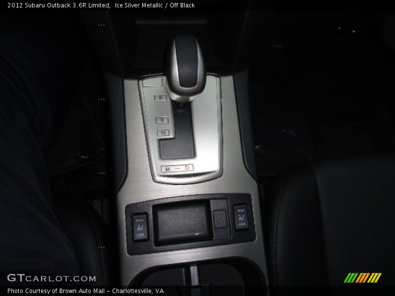 Ice Silver Metallic / Off Black 2012 Subaru Outback 3.6R Limited