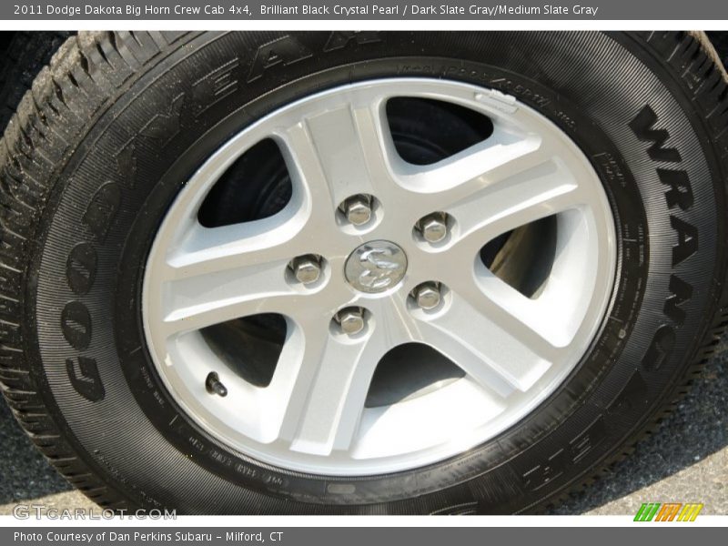 Brilliant Black Crystal Pearl / Dark Slate Gray/Medium Slate Gray 2011 Dodge Dakota Big Horn Crew Cab 4x4