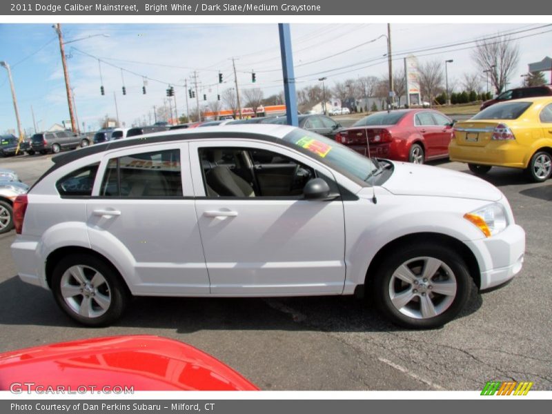 Bright White / Dark Slate/Medium Graystone 2011 Dodge Caliber Mainstreet