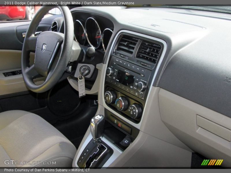 Bright White / Dark Slate/Medium Graystone 2011 Dodge Caliber Mainstreet