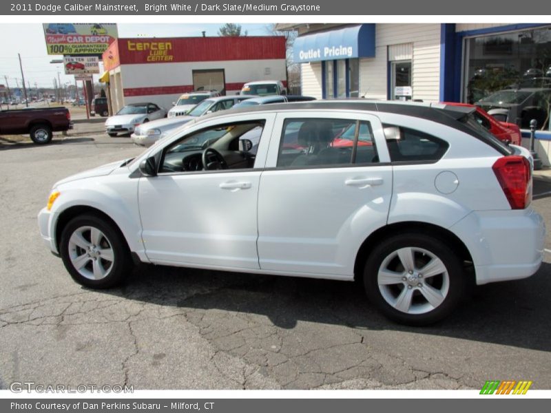 Bright White / Dark Slate/Medium Graystone 2011 Dodge Caliber Mainstreet