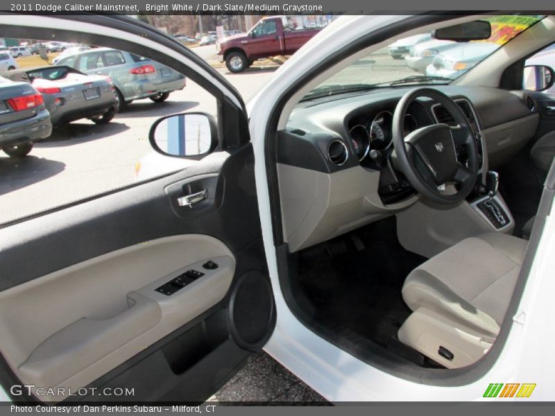 Bright White / Dark Slate/Medium Graystone 2011 Dodge Caliber Mainstreet