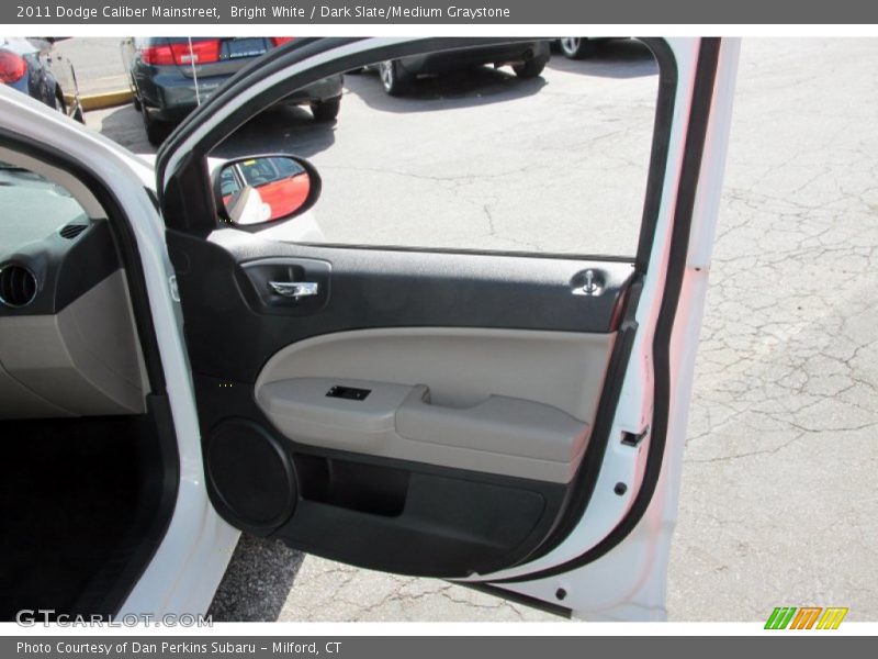 Bright White / Dark Slate/Medium Graystone 2011 Dodge Caliber Mainstreet