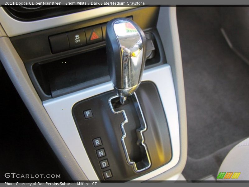 Bright White / Dark Slate/Medium Graystone 2011 Dodge Caliber Mainstreet