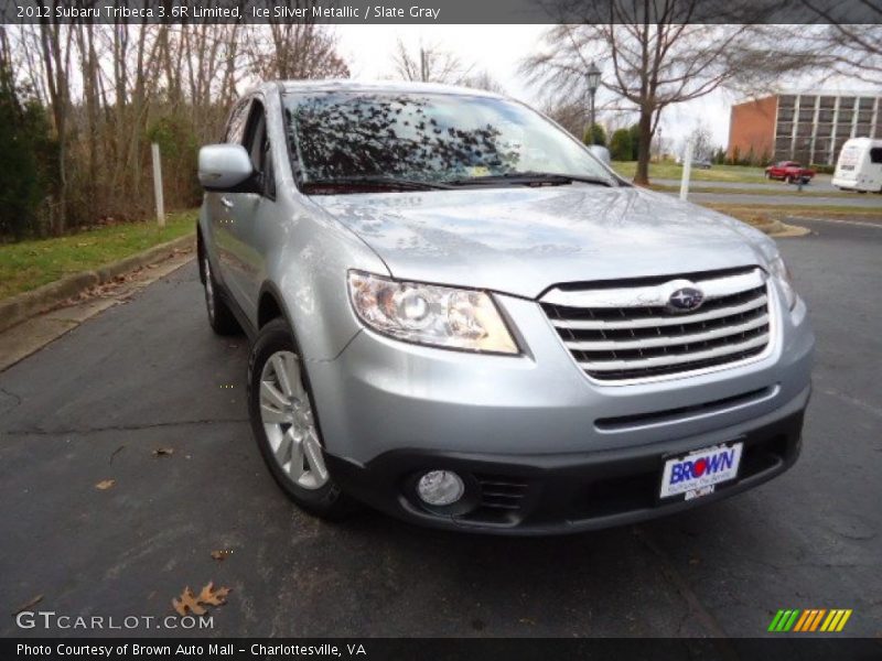 Ice Silver Metallic / Slate Gray 2012 Subaru Tribeca 3.6R Limited