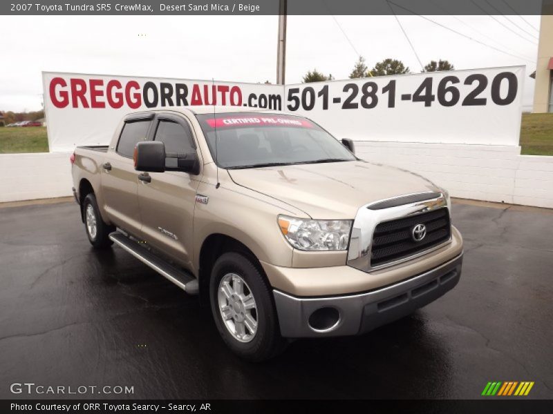 Desert Sand Mica / Beige 2007 Toyota Tundra SR5 CrewMax