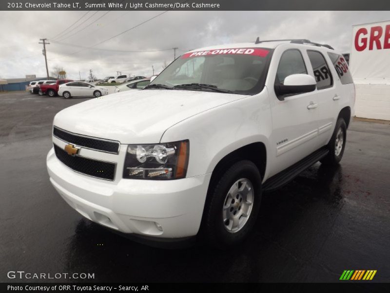 Summit White / Light Cashmere/Dark Cashmere 2012 Chevrolet Tahoe LT