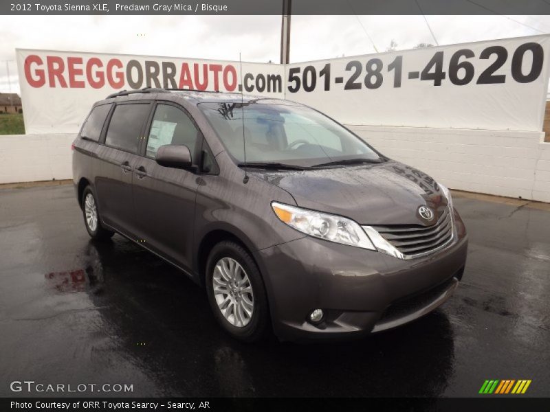 Predawn Gray Mica / Bisque 2012 Toyota Sienna XLE