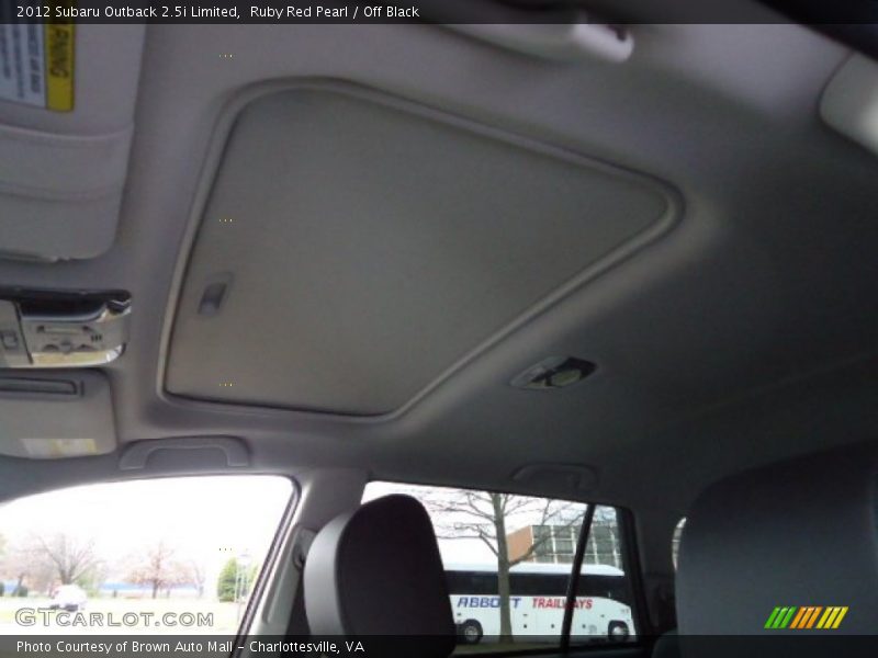 Ruby Red Pearl / Off Black 2012 Subaru Outback 2.5i Limited