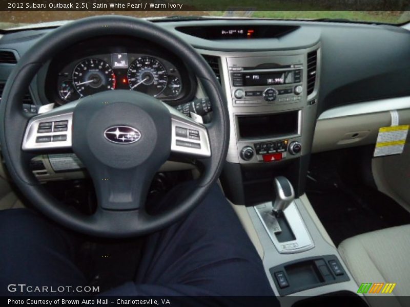 Satin White Pearl / Warm Ivory 2012 Subaru Outback 2.5i