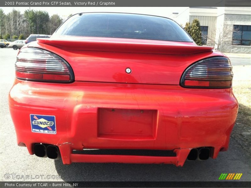 Victory Red / Graphite 2003 Pontiac Grand Prix GTP Sedan
