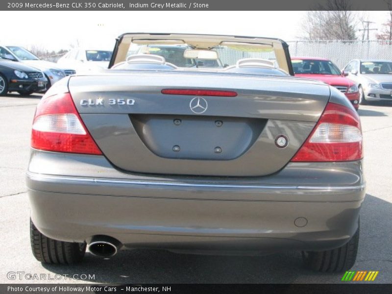 Indium Grey Metallic / Stone 2009 Mercedes-Benz CLK 350 Cabriolet