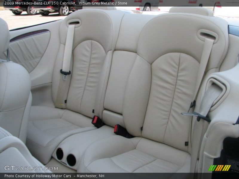 Indium Grey Metallic / Stone 2009 Mercedes-Benz CLK 350 Cabriolet