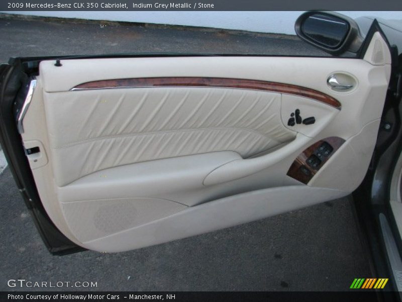 Indium Grey Metallic / Stone 2009 Mercedes-Benz CLK 350 Cabriolet