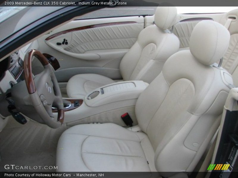 Indium Grey Metallic / Stone 2009 Mercedes-Benz CLK 350 Cabriolet