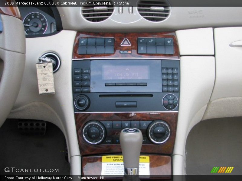 Indium Grey Metallic / Stone 2009 Mercedes-Benz CLK 350 Cabriolet