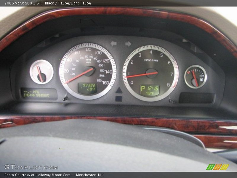 Black / Taupe/Light Taupe 2006 Volvo S80 2.5T