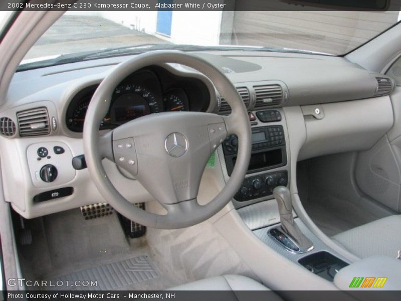 Alabaster White / Oyster 2002 Mercedes-Benz C 230 Kompressor Coupe