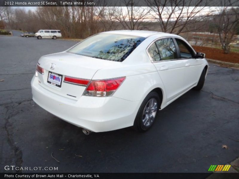 Taffeta White / Ivory 2012 Honda Accord SE Sedan