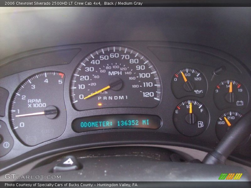 Black / Medium Gray 2006 Chevrolet Silverado 2500HD LT Crew Cab 4x4