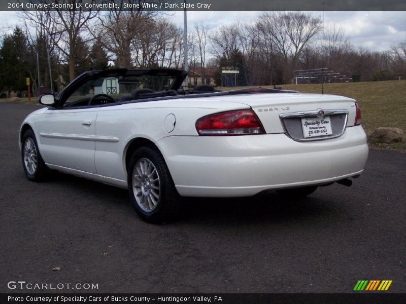 Stone White / Dark Slate Gray 2004 Chrysler Sebring LX Convertible
