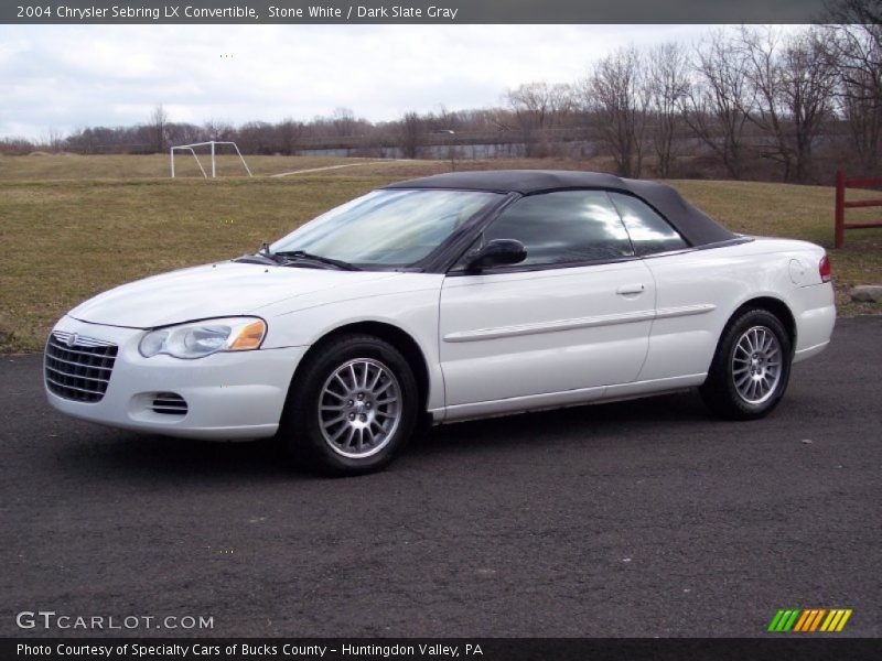 Stone White / Dark Slate Gray 2004 Chrysler Sebring LX Convertible