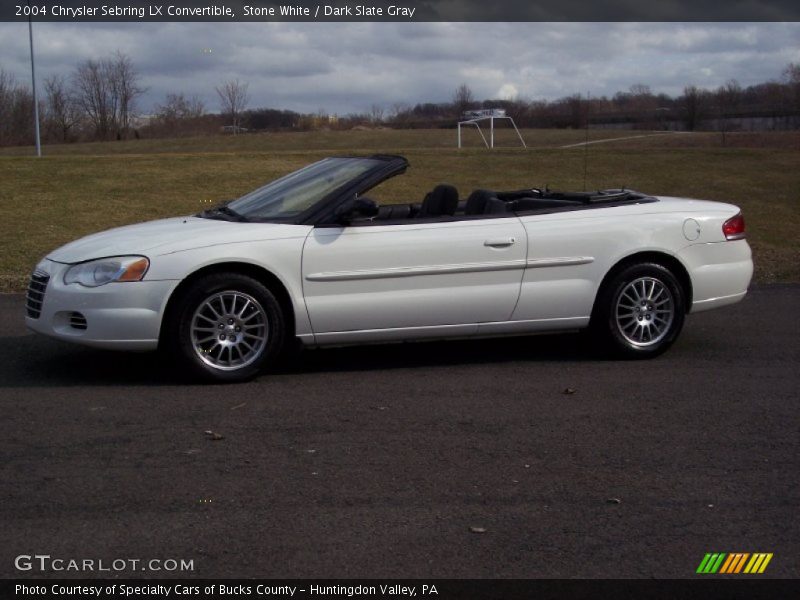 Stone White / Dark Slate Gray 2004 Chrysler Sebring LX Convertible
