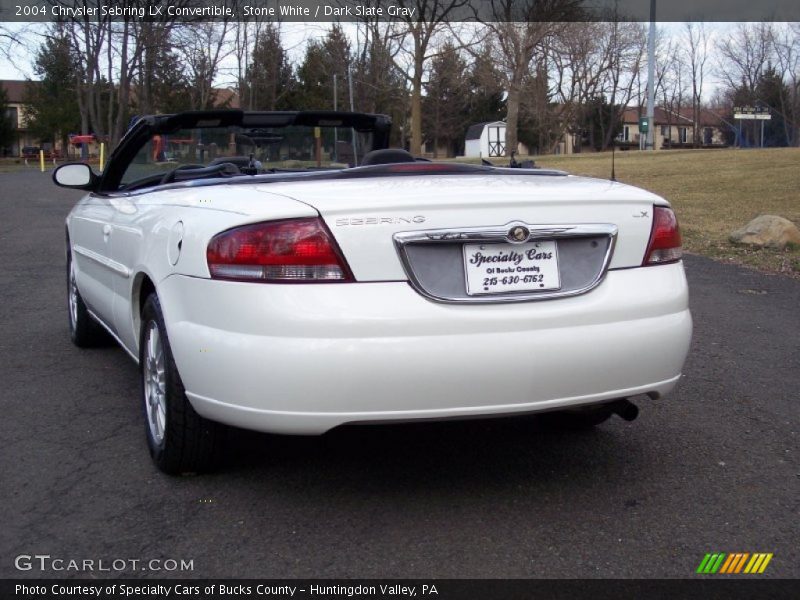 Stone White / Dark Slate Gray 2004 Chrysler Sebring LX Convertible