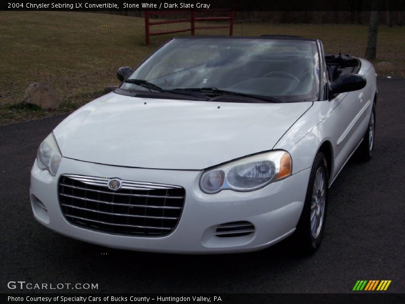 Stone White / Dark Slate Gray 2004 Chrysler Sebring LX Convertible