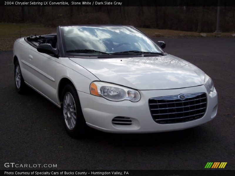 Stone White / Dark Slate Gray 2004 Chrysler Sebring LX Convertible