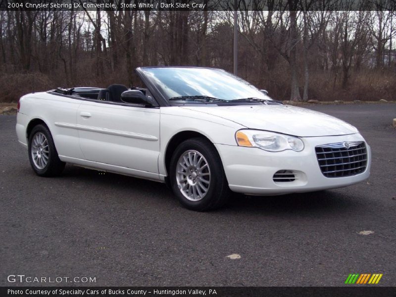 Stone White / Dark Slate Gray 2004 Chrysler Sebring LX Convertible