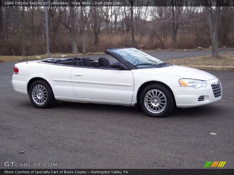 Stone White / Dark Slate Gray 2004 Chrysler Sebring LX Convertible