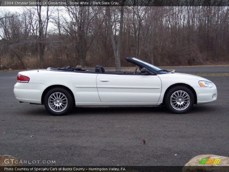 Stone White / Dark Slate Gray 2004 Chrysler Sebring LX Convertible