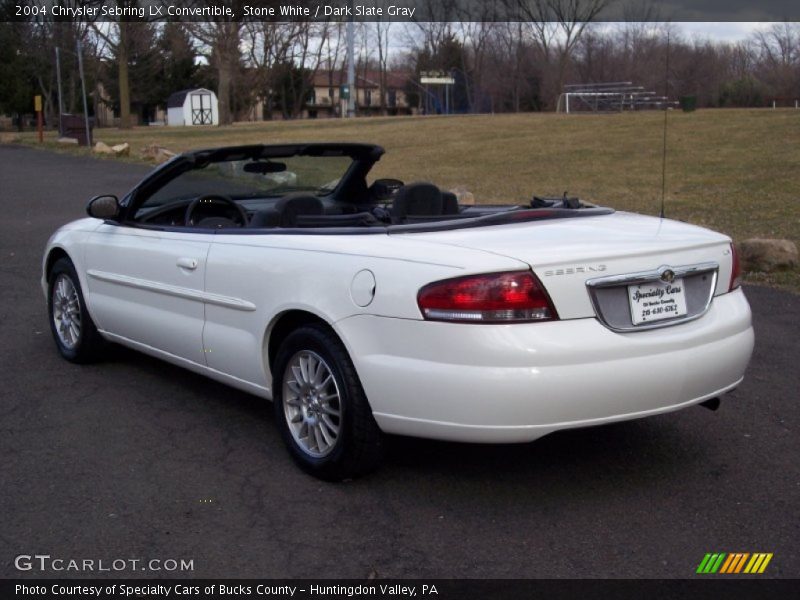 Stone White / Dark Slate Gray 2004 Chrysler Sebring LX Convertible