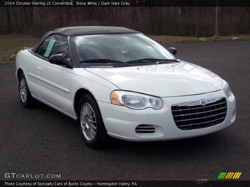 Stone White / Dark Slate Gray 2004 Chrysler Sebring LX Convertible